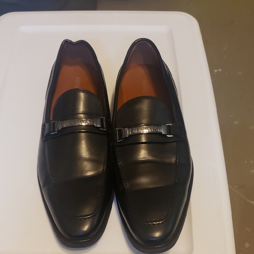 SH180 Nine West Men's Classic Black Loafers Size 13